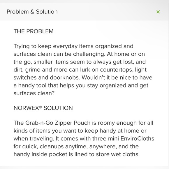 Norwex Grab-n-Go Zipper Pouch with 3 mini
EnviroCloths - Limited Edition - Picture 3 of 6